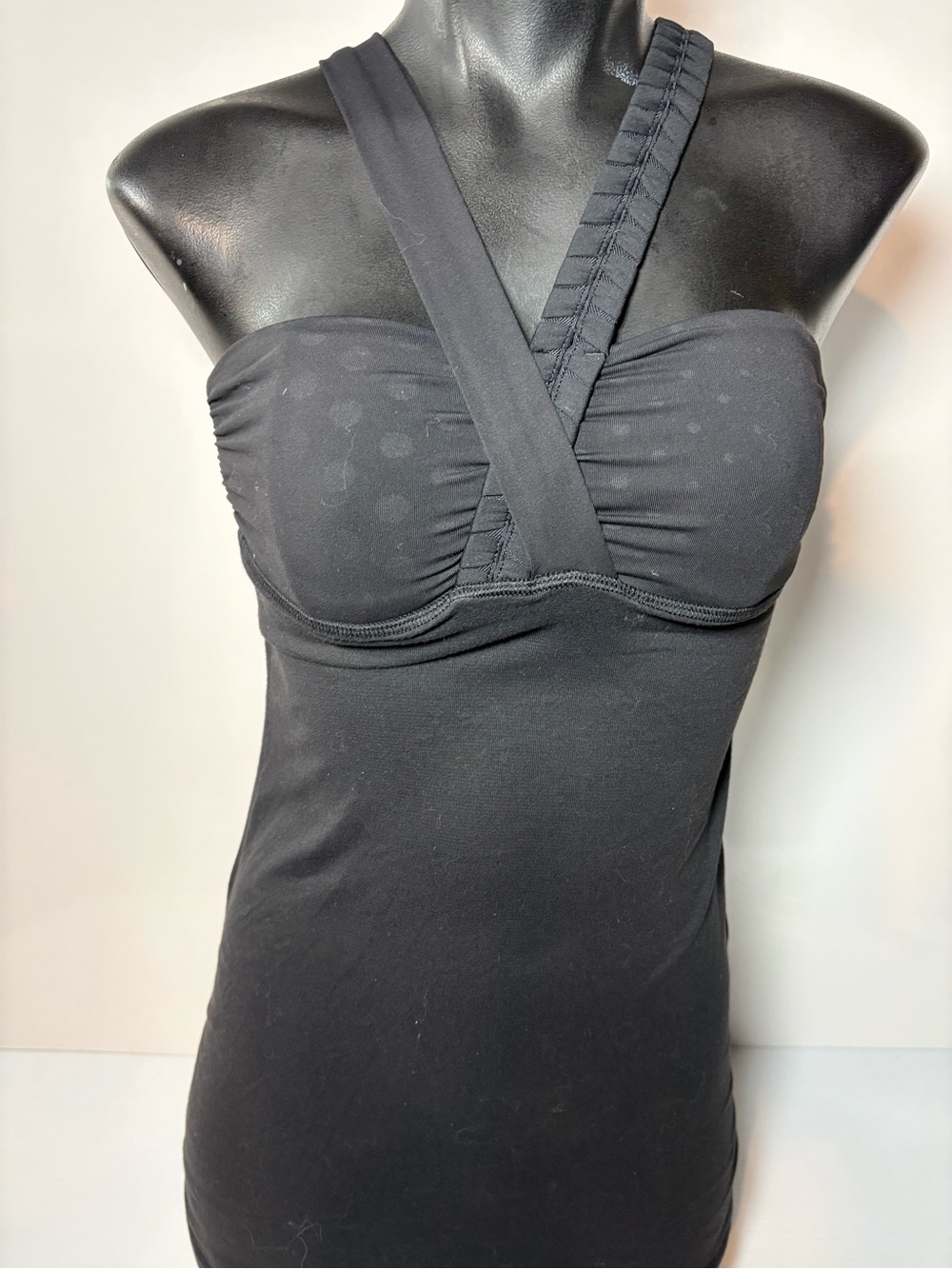 lululemon athletica Black Cross-Strap Active Tank